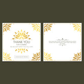 Plantable Classic Gold Thank You Cards